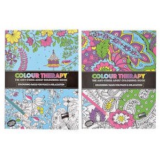 Colouring Therapy - 64 Pages - 21 x 21cm